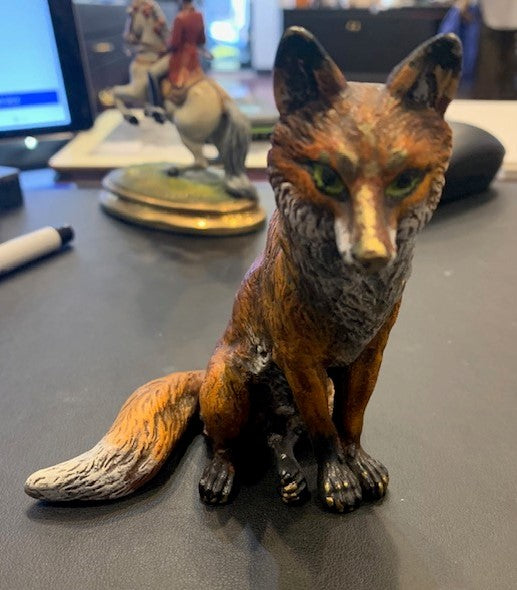 Antique Fox Sitting | Large | Viennese Bronze