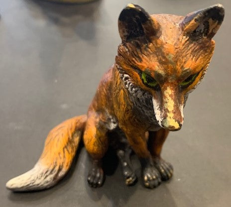 Antique Fox Sitting | Large | Viennese Bronze