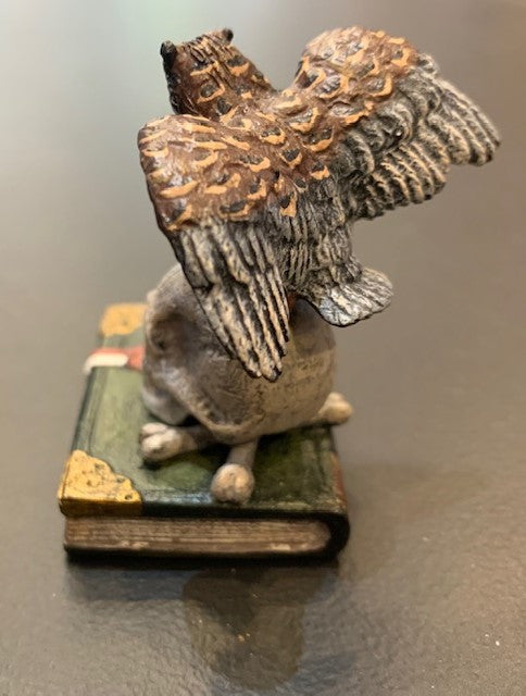 Owl on Scull - Book | Viennese Bronze