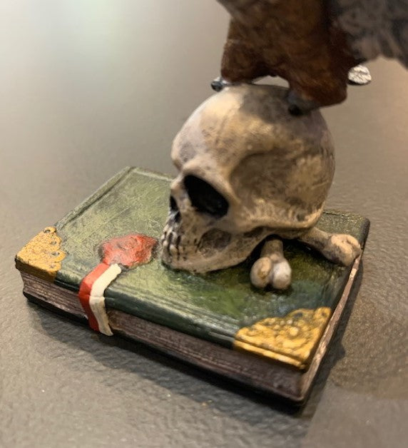 Owl on Scull - Book | Viennese Bronze