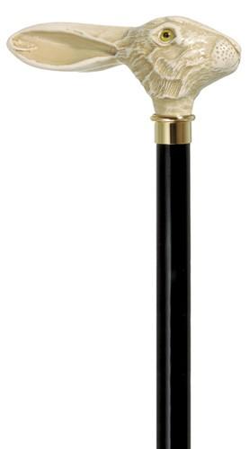 Rabbit Head handle Cane | Elegant Cane | Rabbit Head Decoration-Walking Stick-Sterling-and-Burke