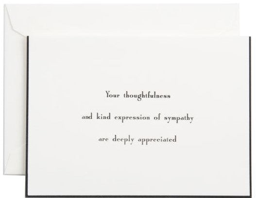 SYMPATHY STATIONERY, FUNERAL STATIONERY, MOURNING STATIONERY,  and CONDOLENCE STATIONERY
