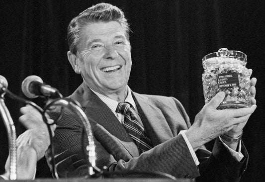 Ronald Reagan Jelly Beans | White House Waterford Crystal Candy Jar | Ronald Reagan Presidency