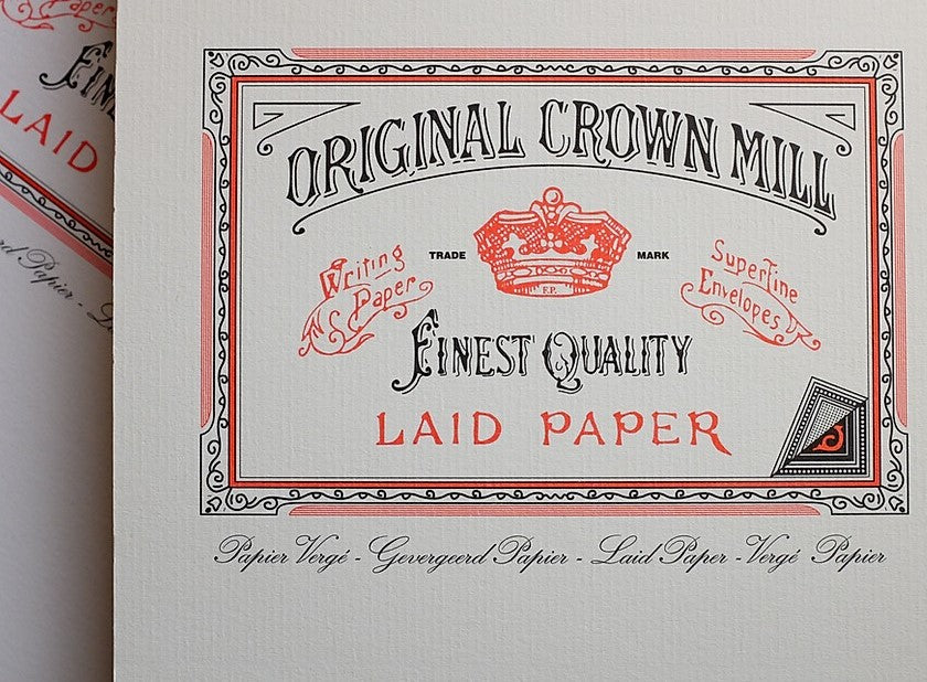 What is a Watermark? Original Crown Mill is our favourite watermarked writing paper.