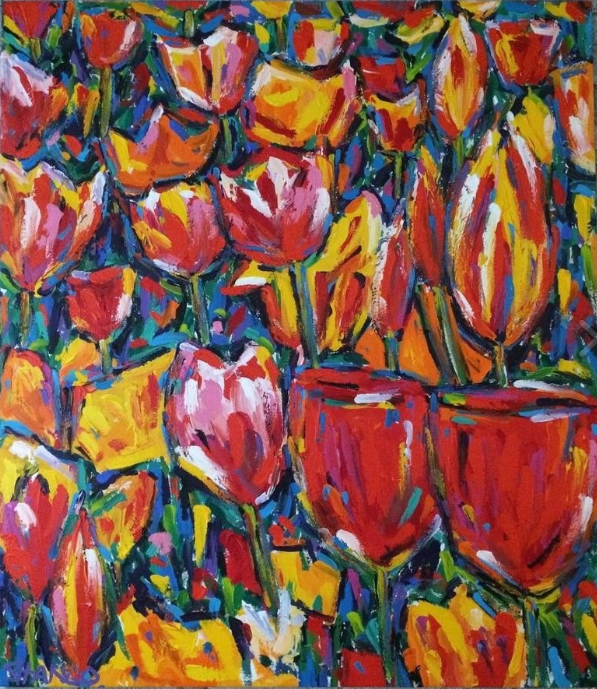 Stango Gallery: Flowers, Flowers, Flowers | We Want To See All The Flowers | Pop Art | Custom Contemporary Art | Gallery Burke DC