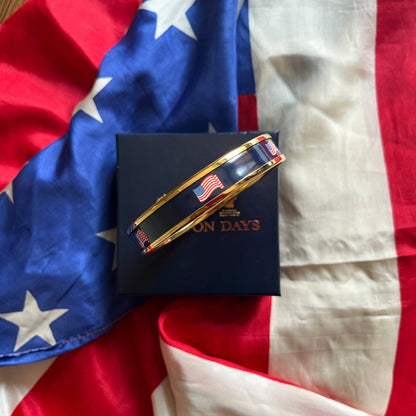 AFFN 2024 Gifts | Patriotic American Flag Ball Point Pen | Waving Flags Bangles