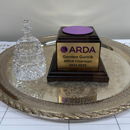 ARDA 2026 | Waterford Crystal Capitol Dome Award Gift on Walnut Base