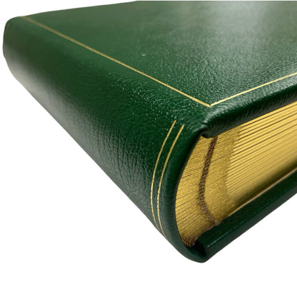 Leatherbound Photo Album | Embossed Calf Leather | Thick Pages | 10" x 12" | Horizontal | No.PA3A