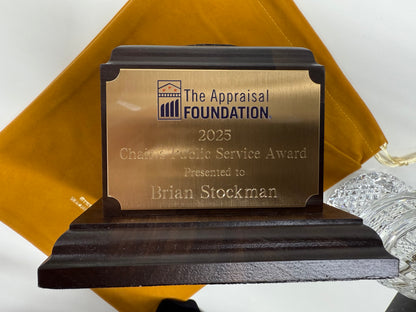Appraisal Foundation Crystal Award