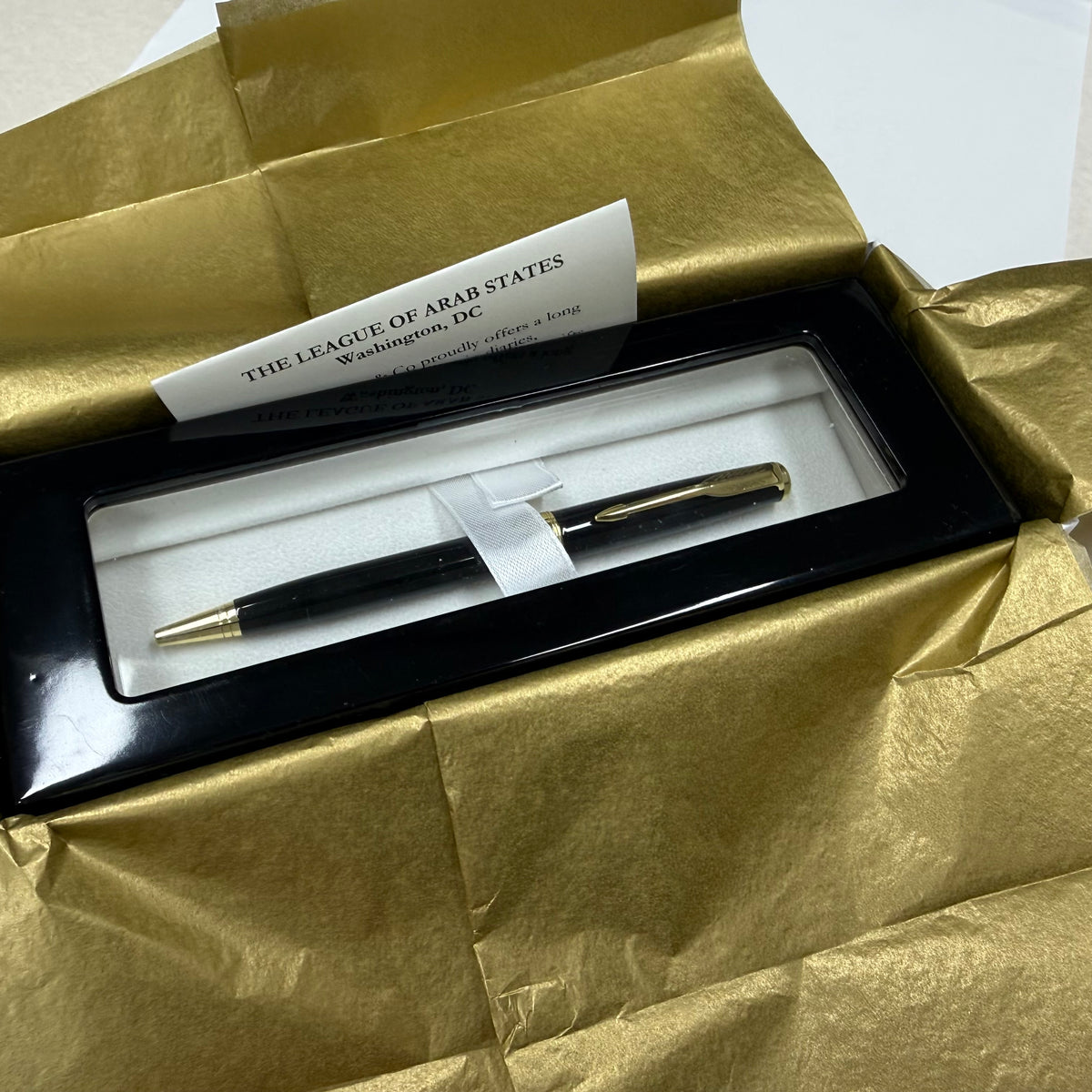 LEAGUE OF ARAB STATES | 2026 | Ambassador Gift | Writing Instrument, Leather Card Holder & Luxury Journal