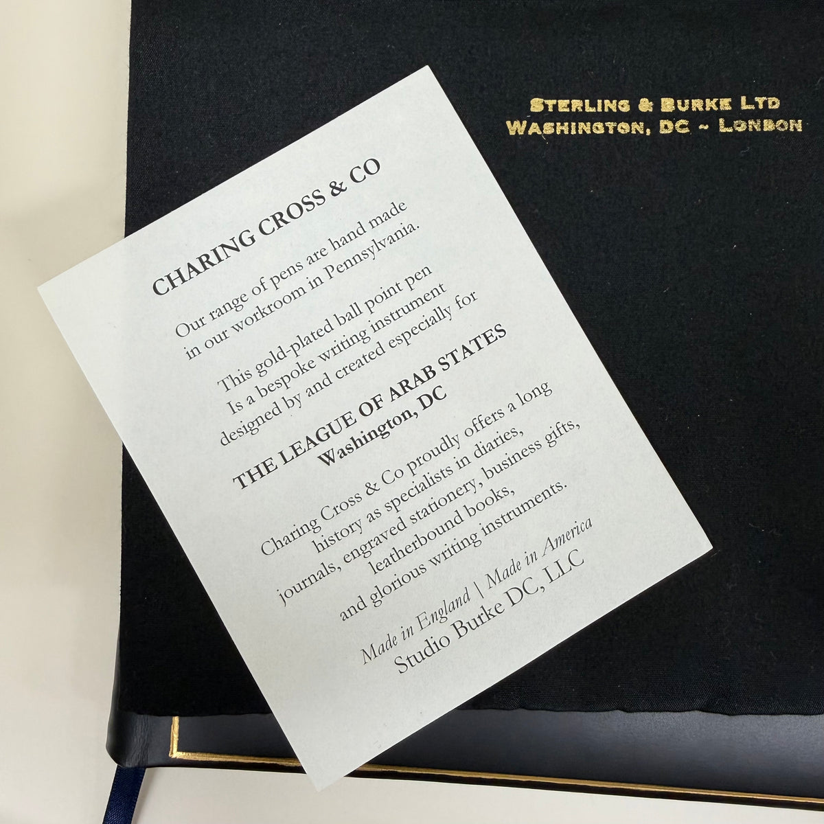 LEAGUE OF ARAB STATES | 2026 | Ambassador Gift | Writing Instrument, Leather Card Holder & Luxury Journal