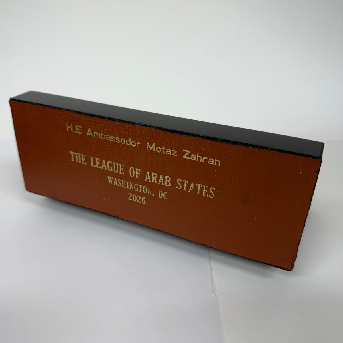 LEAGUE OF ARAB STATES | 2026 | Ambassador Gift | Writing Instrument, Leather Card Holder & Luxury Journal