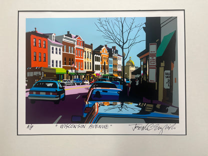 Georgetown Univ Art | Georgetown University | Wisconsin Avenue | Georgetown, Washington, DC | Artist Craig English | 14 by 18 Inches