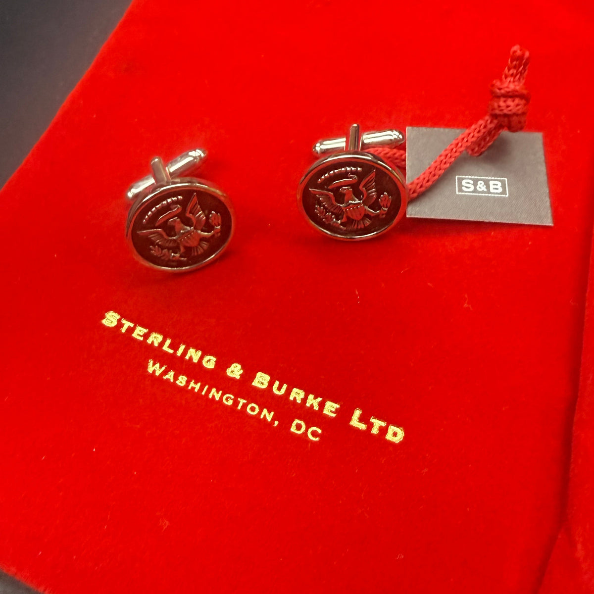 Embassy of Bahrain | 2026 | Diplomatic Gift | Pewter Jewel Box and Cufflinks | Patriotic Gifts