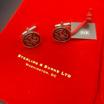 Embassy of Bahrain | 2026 | Diplomatic Gift | Pewter Jewel Box and Cufflinks | Patriotic Gifts