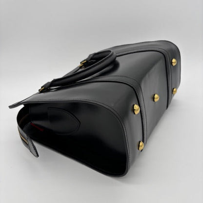 Classic Beatrice Bag Handbag | Black | Hand Stitched | English Bridle Leather | 12 inches