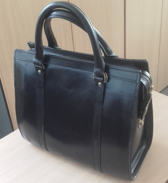 Bespoke Classic Beatrice Bag Handbag | Patterns and Pieces for Production | Hand Stitched | English Bridle Hide | 12 inches | Deposit Only