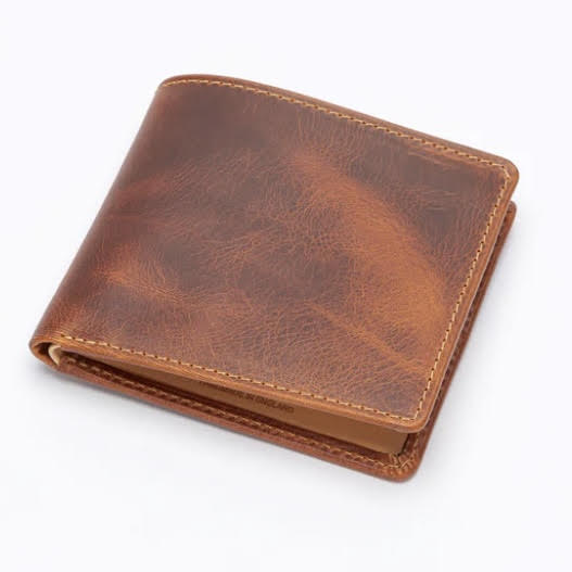 Beorma's Regent Bi-Fold Wallet | 8 Credit Card and 2 Currency Pockets | English Bridle | Made in England