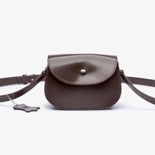 Beorma's Brum Handbag | English Bridle | Made in England | 7.5"  Bridle Hide Cross Body