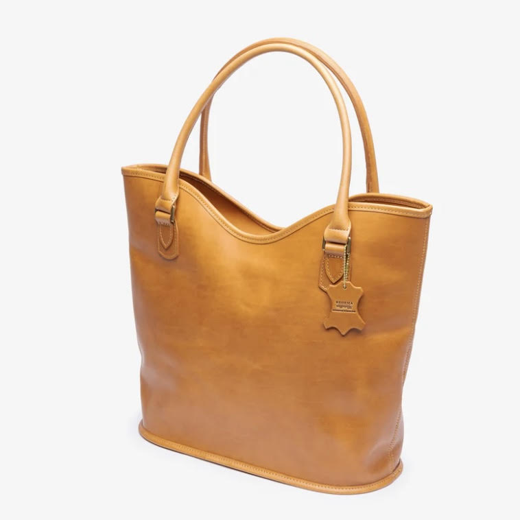 Beorma's Maughan Tote | English Bridle | Made in England | 14" Zippered Tote