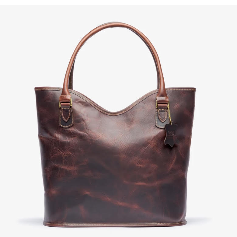 Beorma's Maughan Tote | English Bridle | Made in England | 14" Zippered Tote