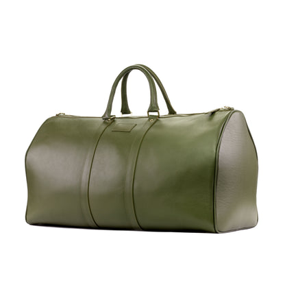 Custom Luxury Travel Bag | MTO | Handcrafted in Spain | Green Leather |  Sterling & Burke Ltd