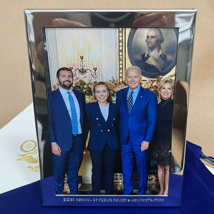 Picture Frame Gifts | Engraved Solid Pewter | 5 by 7 " | Beautifully Packaged With Images | BIDEN SCHOOL OF PUBLIC POLICY & ADMINISTRATION