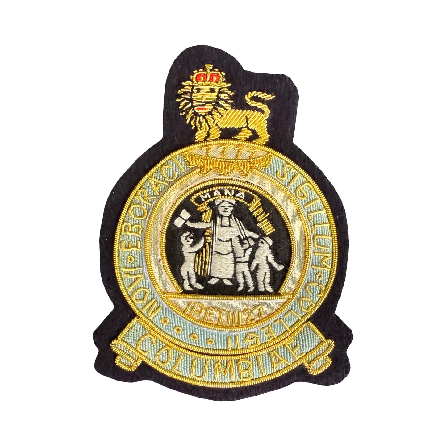 Embroidered Columbia University Blazer Badge hand made in England finest quality