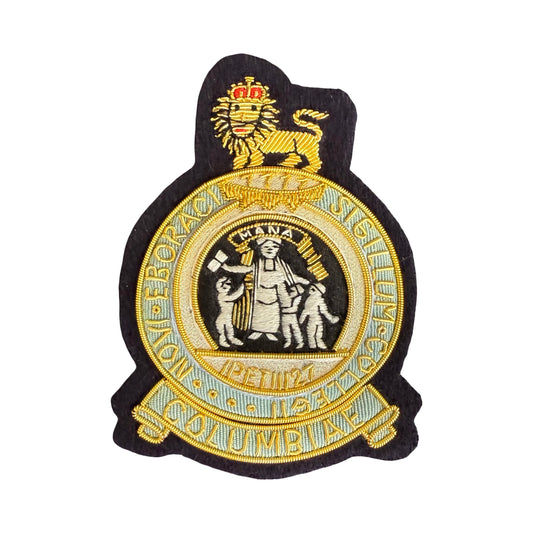 Embroidered Columbia University Blazer Badge hand made in England finest quality