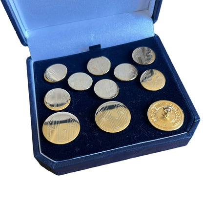 Engraved Blazer Button Sets | Monogram, Initials, Logo | Silver and Gold Blazer Button Set