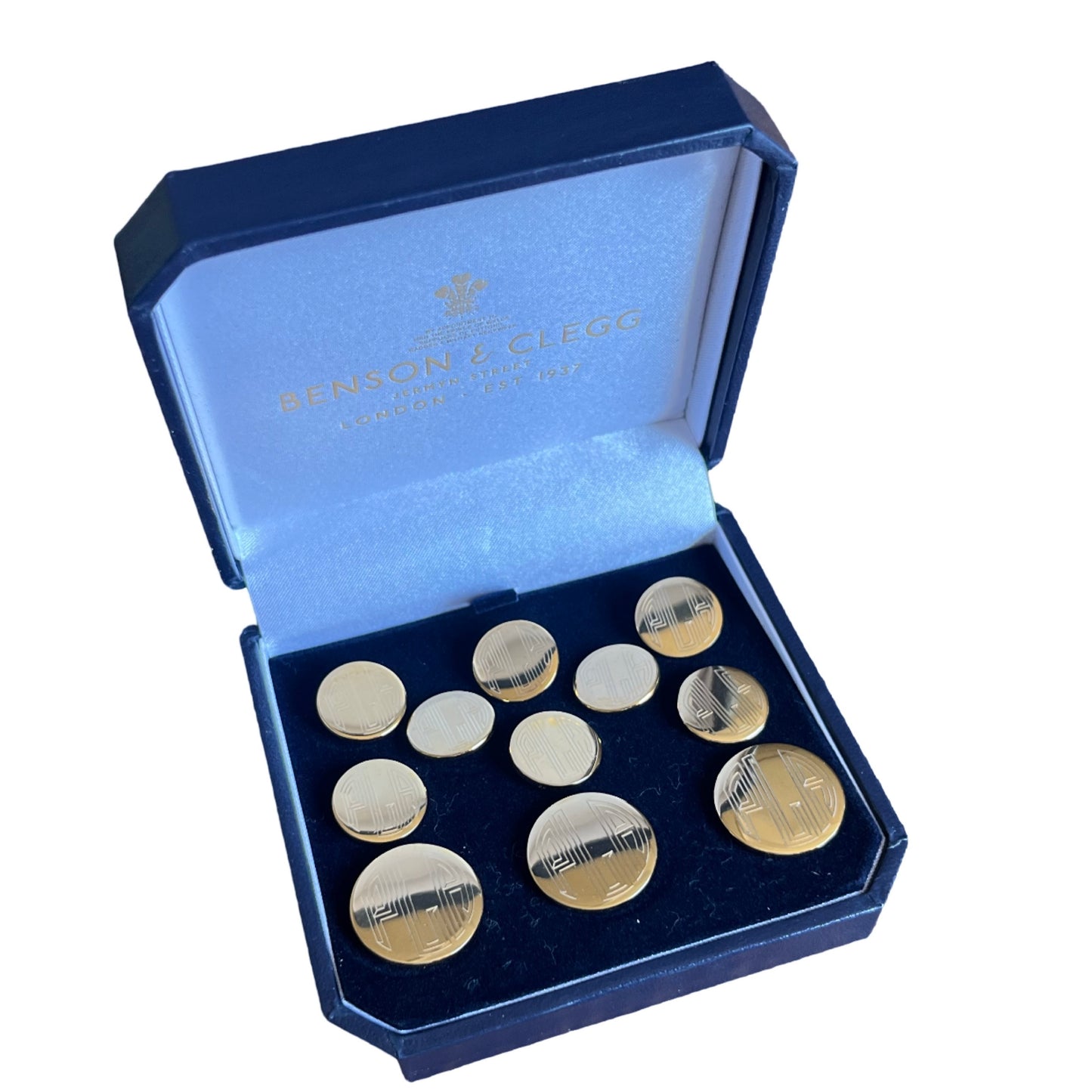 Engraved Blazer Button Sets | Monogram, Initials, Logo | Silver and Gold Blazer Button Set