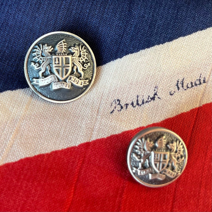 City of London Blazer Buttons | Silver Plated Blazer Buttons | Made in England | Benson and Clegg, London