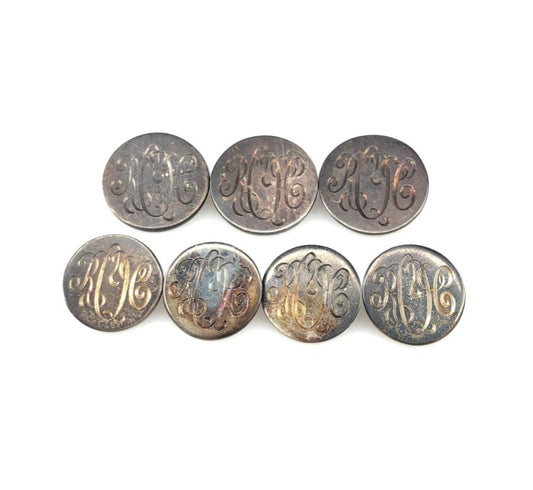 Bespoke Sterling Silver Blazer Button Set | 925 Hallmarked Sterling Silver | Made in England