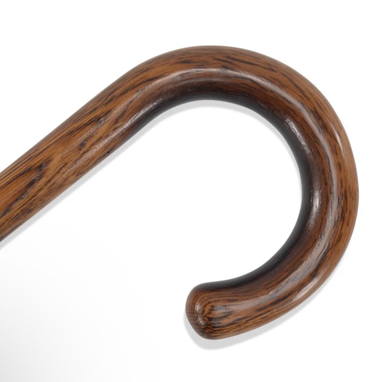Luxury Wood Cane | Oak Walking Stick Cane | Crook Handle | Finest Quality | Made in England-Walking Stick-Sterling-and-Burke