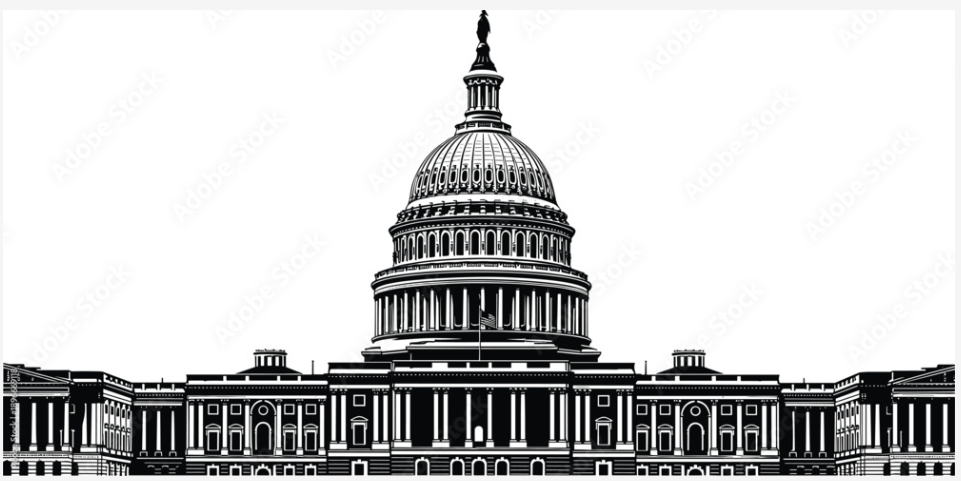 US Capitol Building Vectorized Art Offerings for Award Options | Washington, DC Capitol