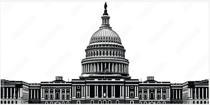 US Capitol Building Vectorized Art Offerings for Award Options | Washington, DC Capitol
