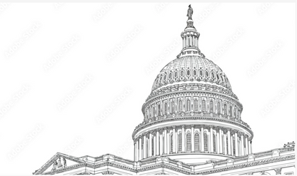 US Capitol Building Vectorized Art Offerings for Award Options | Washington, DC Capitol
