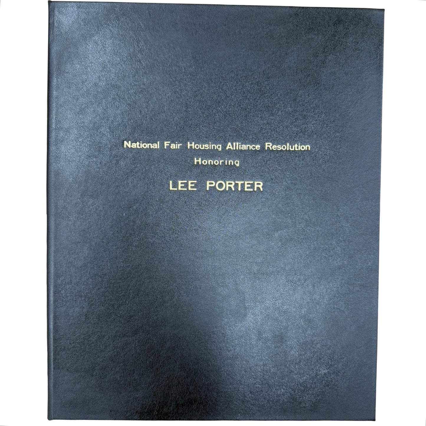 NFHA | Custom Certificate Holder | Black Bonded Leather | Double Sided