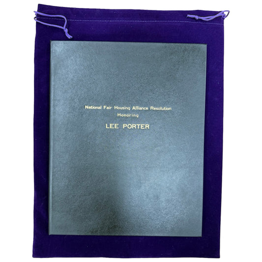 NFHA | Custom Certificate Holder | Black Bonded Leather | Double Sided