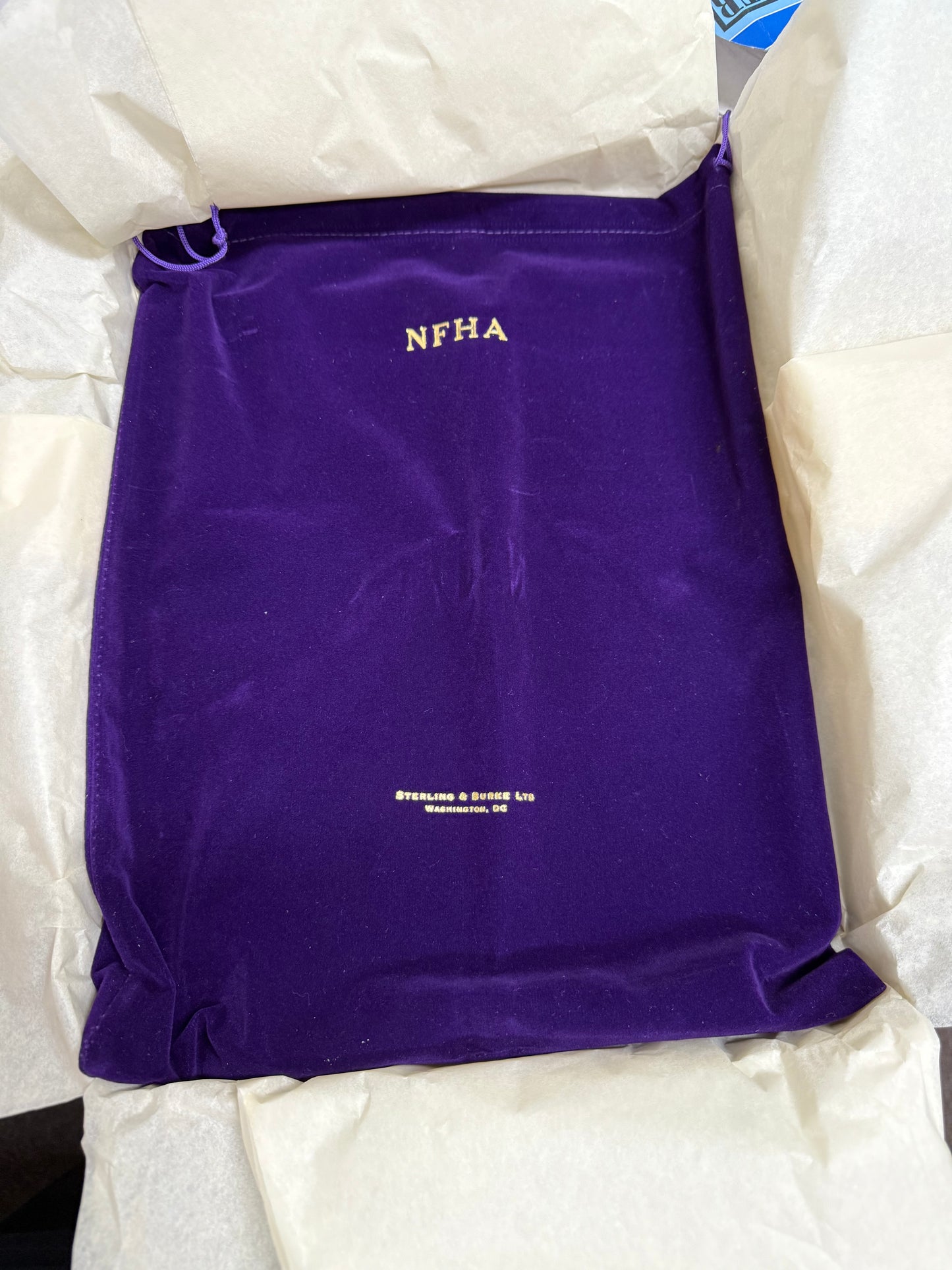 NFHA | Custom Certificate Holder | Black Bonded Leather | Double Sided