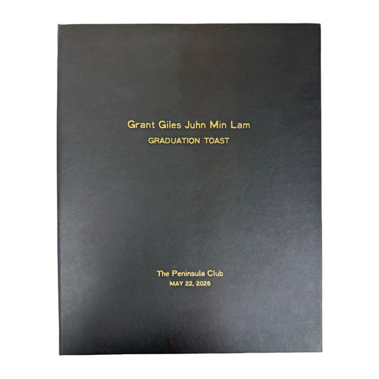 GIFT: GGJML | Custom Certificate Holder | Black Bonded Leather | Double Sided