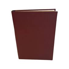 Crossgrain Leather Notebook | 8 by 10 Inches | Lined Pages | Name in Gold | Hand Made in England | Charing Cross