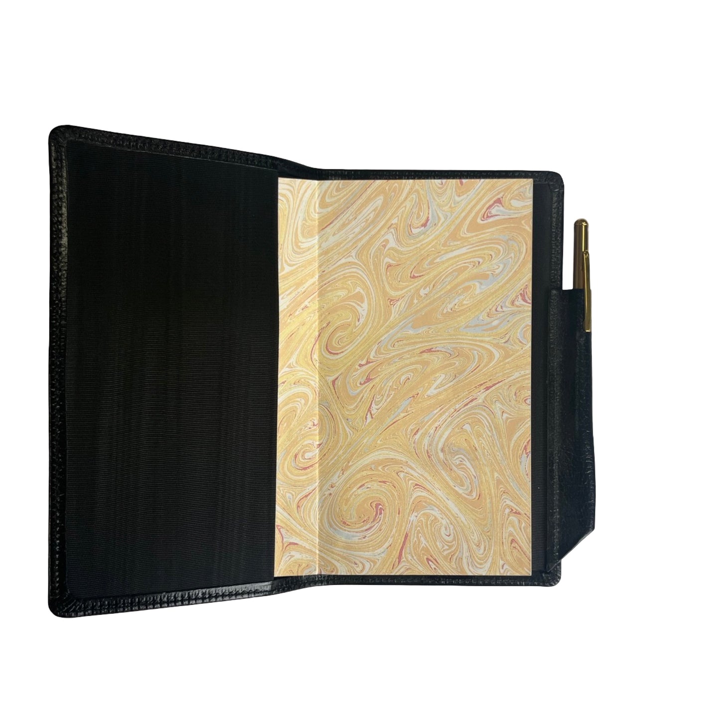 Leather Cover with Removable Notes and Gilt Pencil | 6x3" | Embossed Calf | Charing Cross | N63RCP