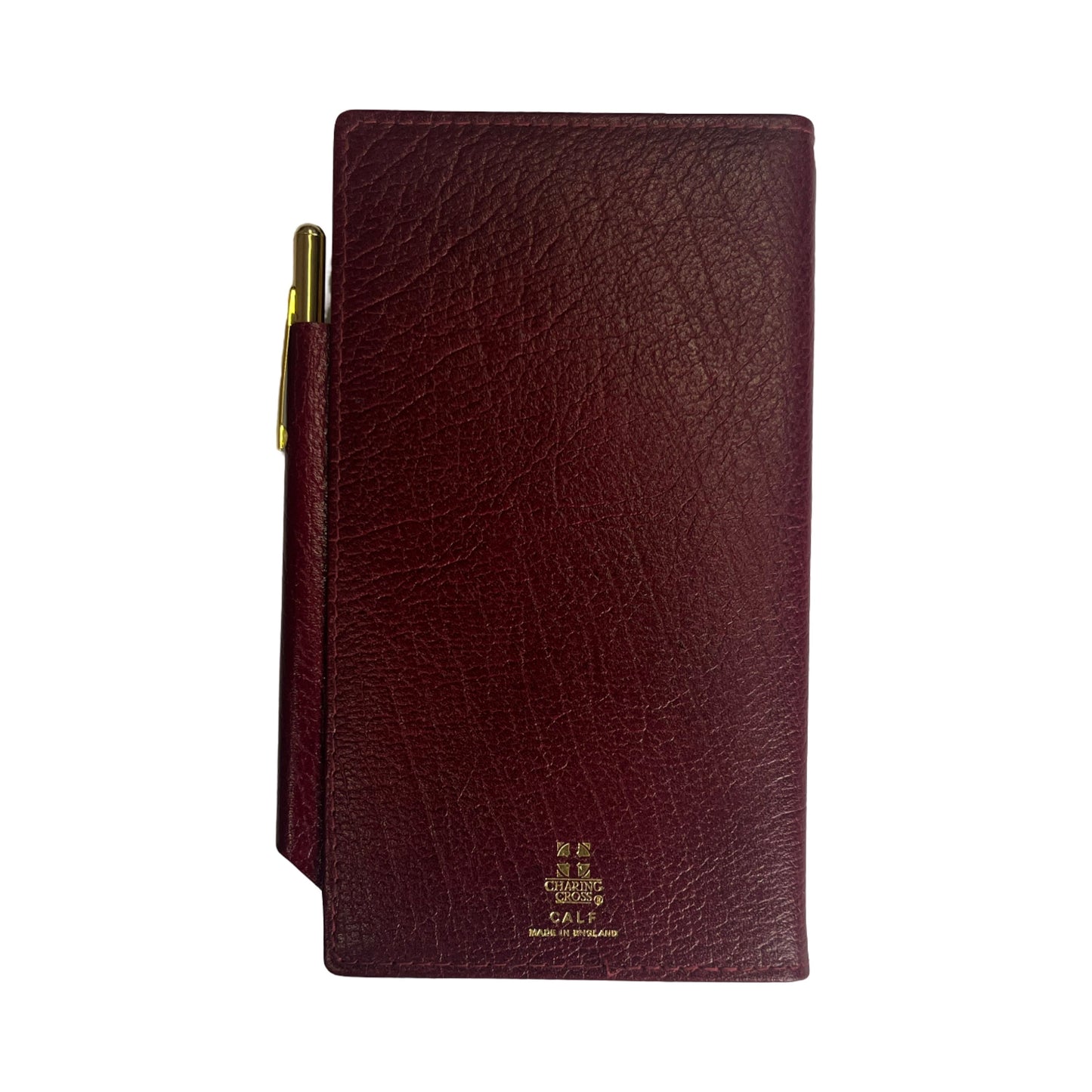 Leather Cover with Removable Notes and Gilt Pencil | 6x3" | Embossed Calf | Charing Cross | N63RCP