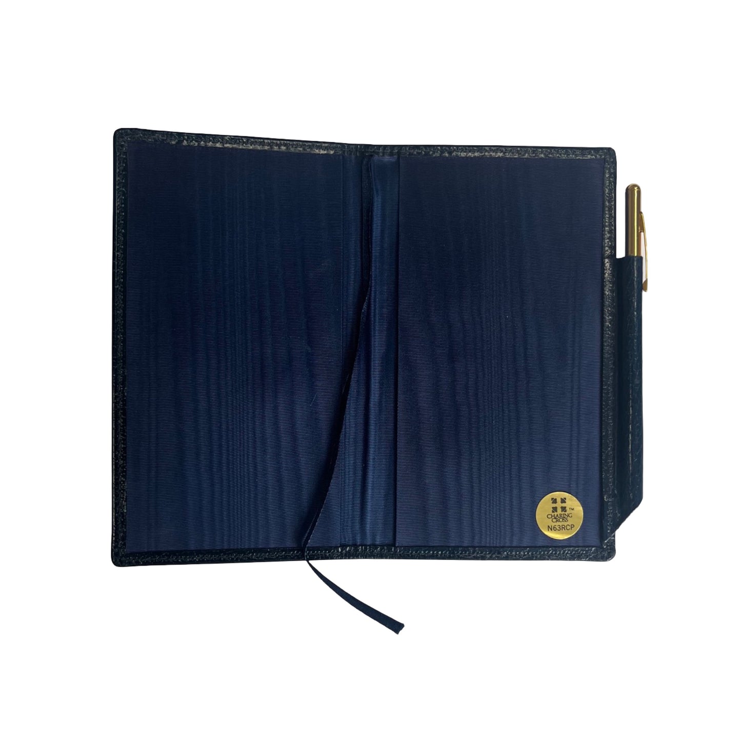 Leather Cover with Removable Notes and Gilt Pencil | 6x3" | Embossed Calf | Charing Cross | N63RCP