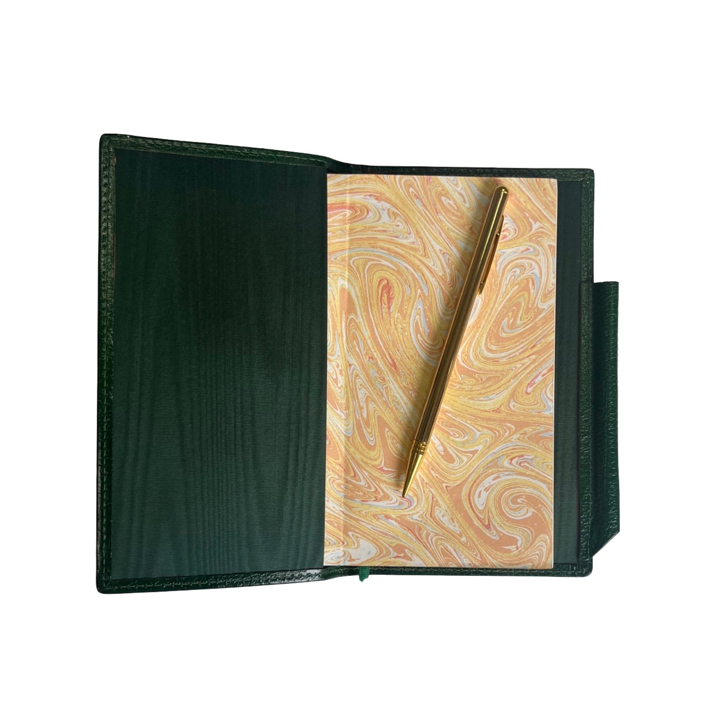 Leather Cover with Removable Notes and Gilt Pencil | 6x3" | Embossed Calf | Charing Cross | N63RCP