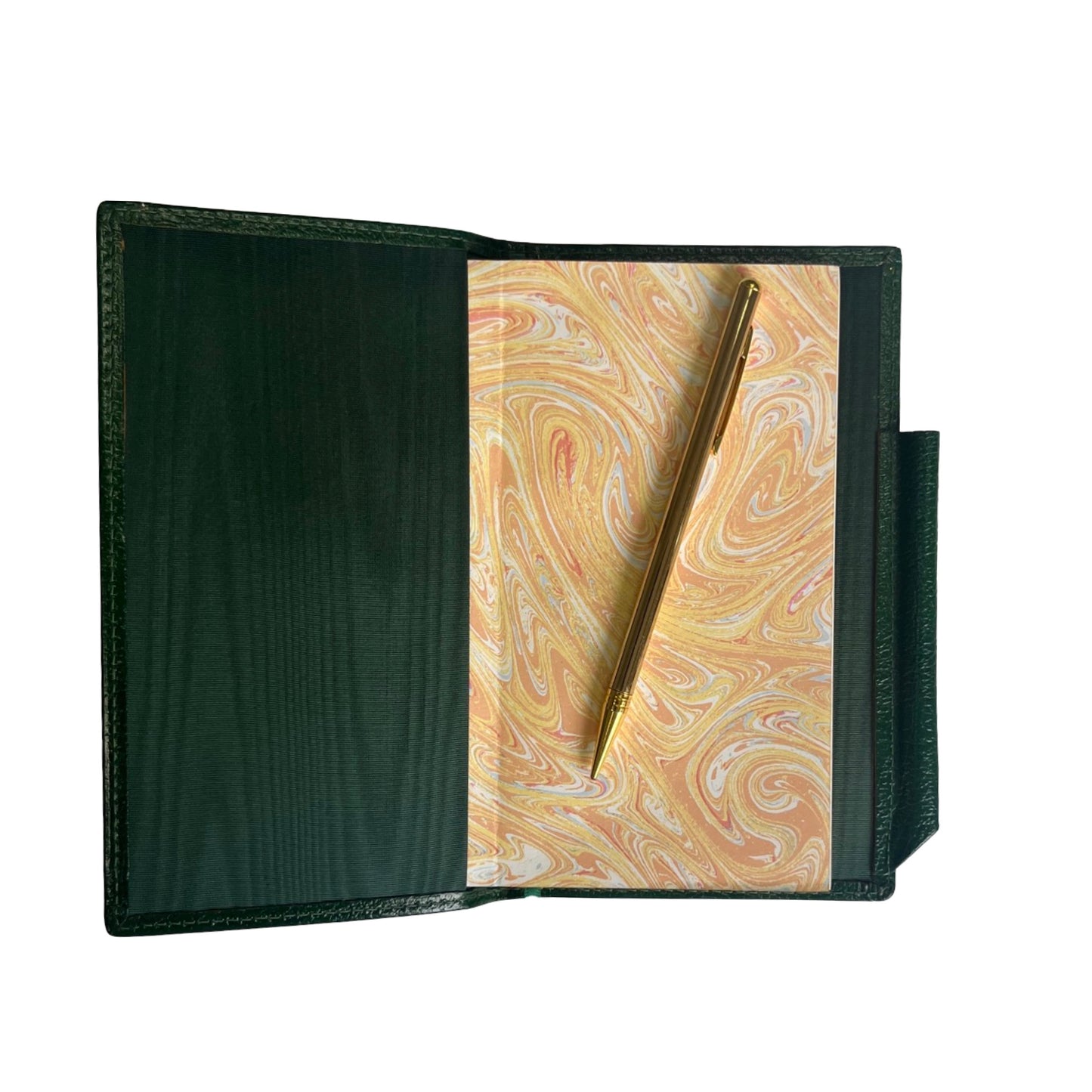 Leather Cover with Removable Notes and Gilt Pencil | 6x3" | Embossed Calf | Charing Cross | N63RCP