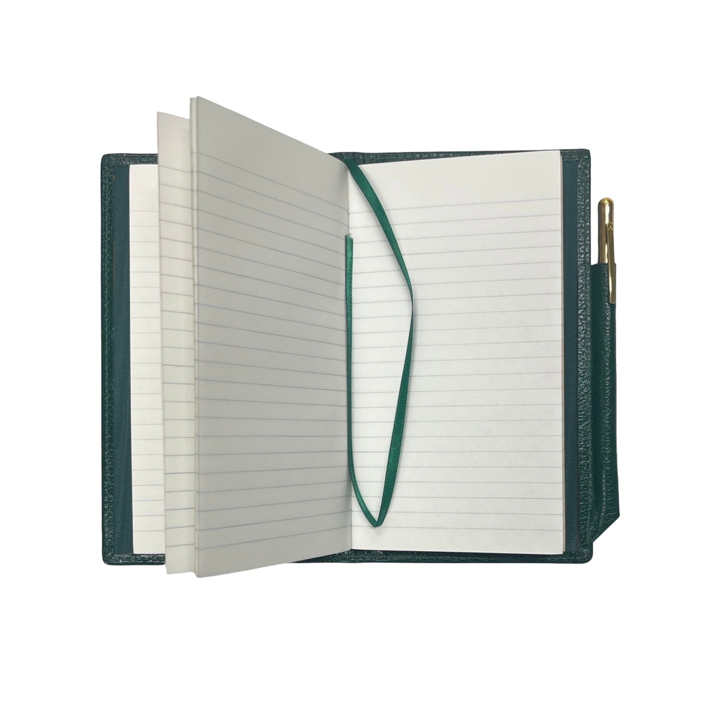 Leather Cover with Removable Notes and Gilt Pencil | 6x3" | Embossed Calf | Charing Cross | N63RCP