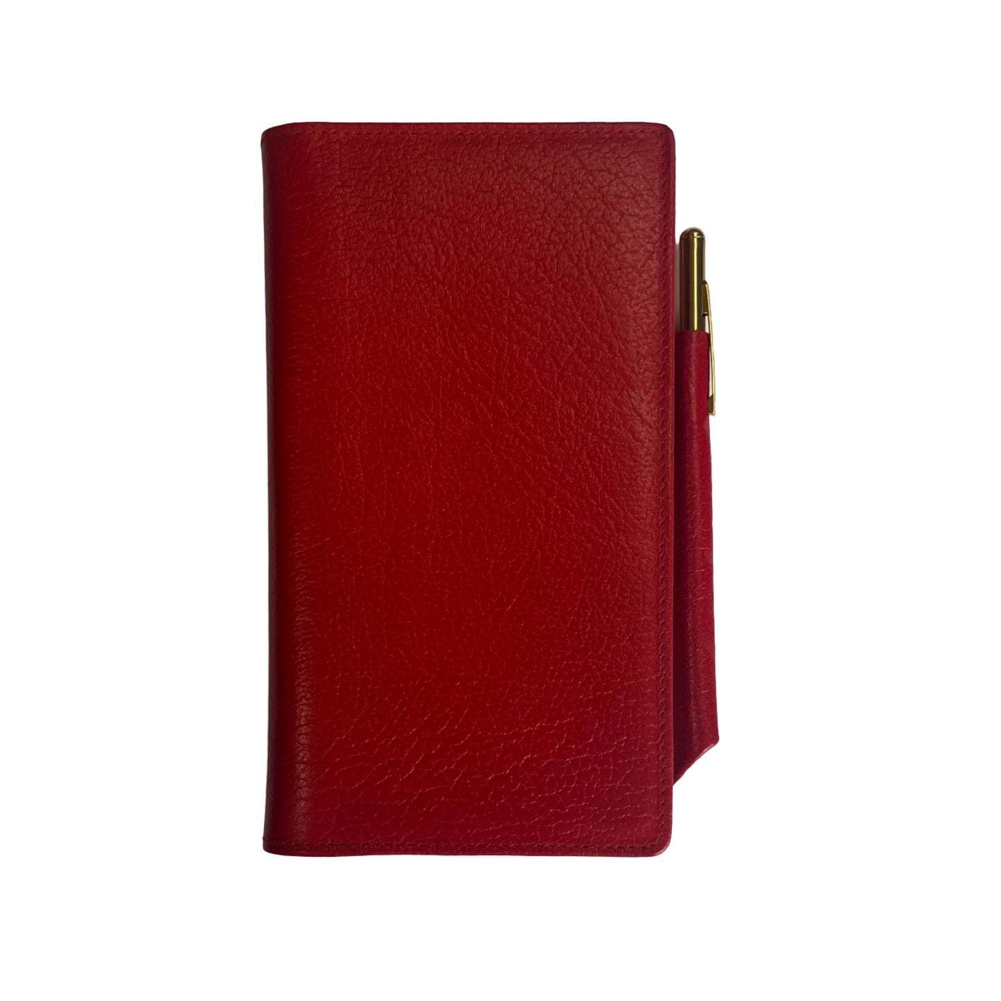 Leather Cover with Removable Notes and Gilt Pencil | 6x3" | Embossed Calf | Charing Cross | N63RCP