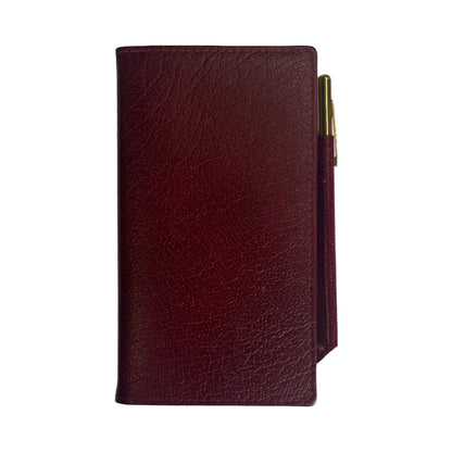 Leather Cover with Removable Notes and Gilt Pencil | 6x3" | Embossed Calf | Charing Cross | N63RCP